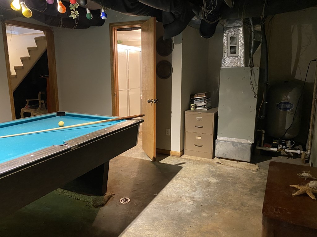 Basement has large room with full bath