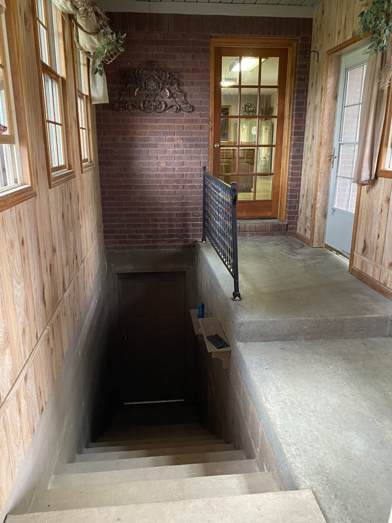 Second staircase to the basement in the breezeway