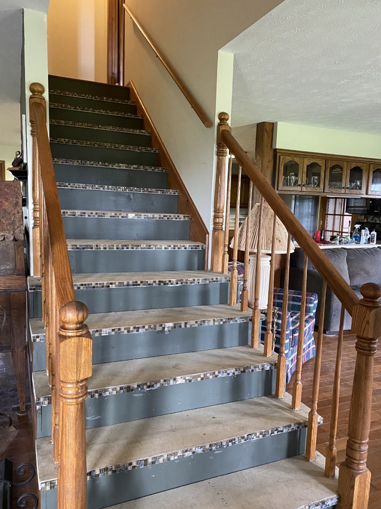 Stairs leading to second floor