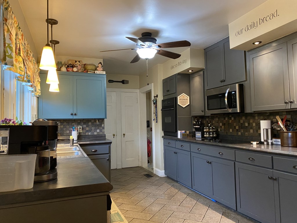 View of kitchen leading to laundry room
